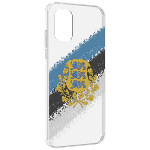 Чехол MyPads герб флаг эстонии-2 для Nokia G21 задняя-панель-накладка-бампер