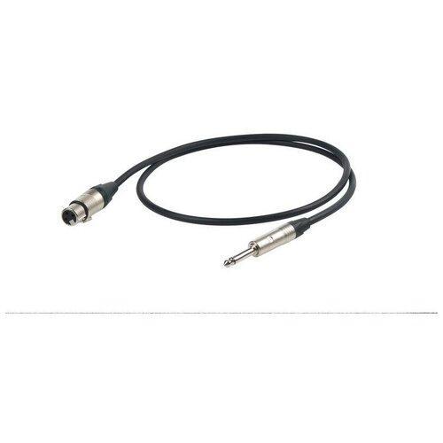 Кабель аудио 1xJack - 1xXLR Proel ESO250LU6 6.0m переходник xlr мама моно джек soundking cxa004