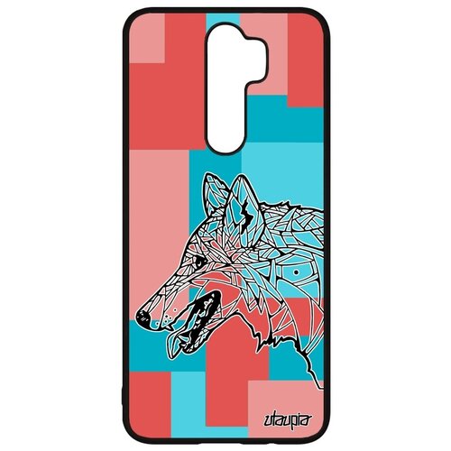 фото Противоударный чехол для мобильного // xiaomi redmi note 8 pro // "волк" дизайн хищник, utaupia, цветной