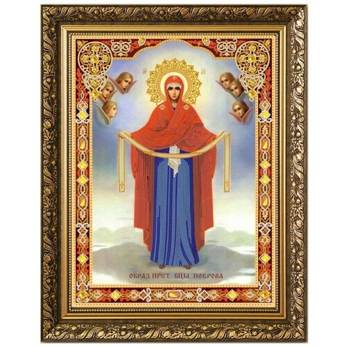 Рисунок на ткани Конёк (бисер), Богородица Покрова, 29*39 см (7107)