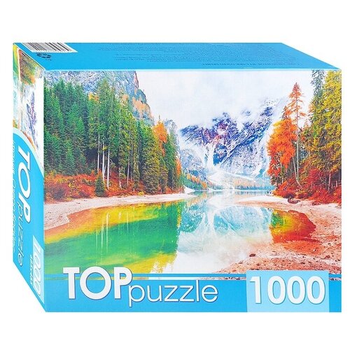 фото Пазлы рыжий кот 1000 деталей, top puzzle "италия, озеро брайес" (гитп1000-2149) toppuzzle