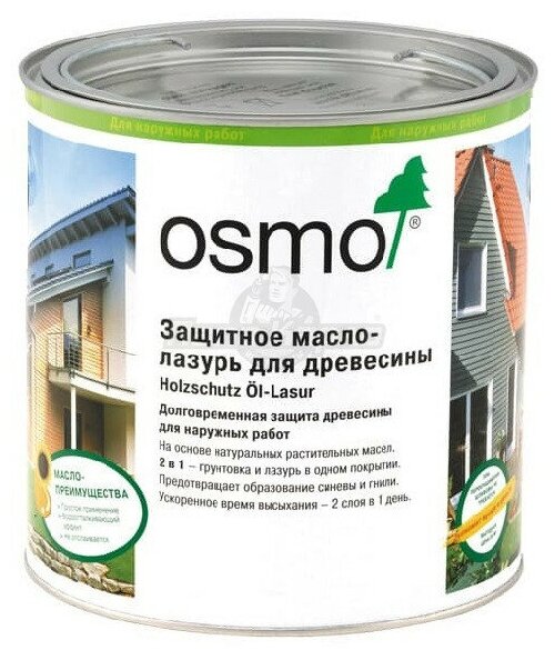 Защитное масло лазурь для древесины Osmo Holzschutz l-Lasur 712 Венге 0.125 л