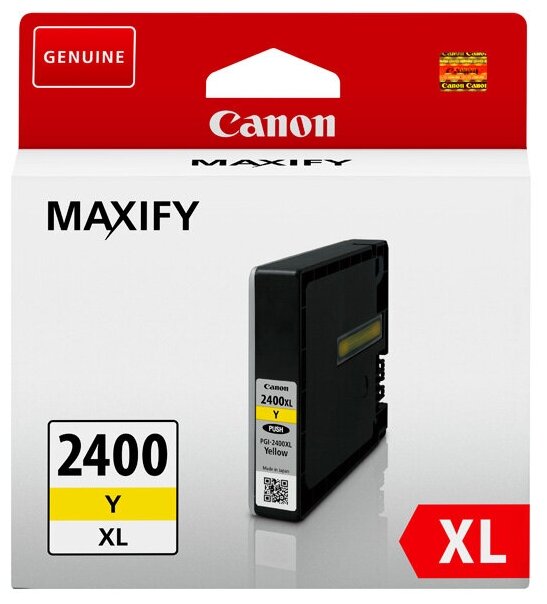 Картридж струйный Canon PGI-2400XLY 9276B001 желтый для Canon iB4040/МВ5040/5340