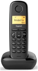 Телефон беспроводной GIGASET A170, монохром. дисплей, АОН, 50 номеров, черный (S30852-H2802-S301)