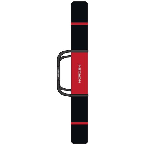 Чехол для лыж NORDSKI 131210 на 1 пару, 210 см, черный/красный чехол для лыж