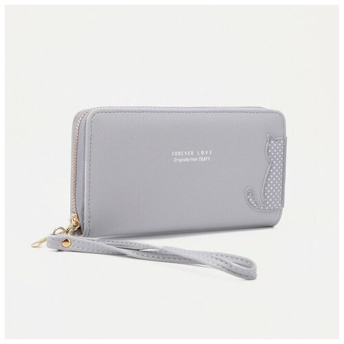 фото Кошелёк на молнии, цвет серый нет бренда