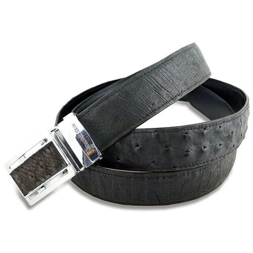 фото Мужской страусиный ремень exotic leather с автоматической пряжкой