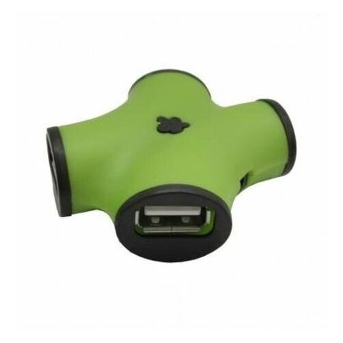 USB-хаб CBR CH-100 4 порта, USB 2.0, зеленый