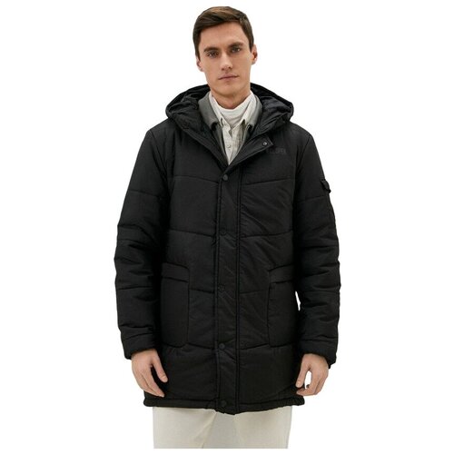 Куртка Lee Cooper, размер S, черный куртка lee cooper демисезонная силуэт прямой утепленная карманы размер xs черный