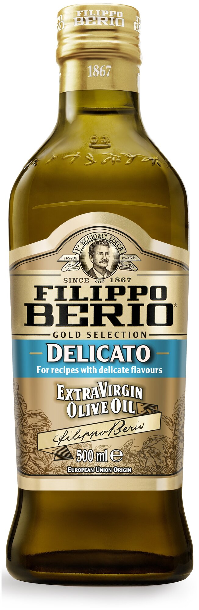 Масло оливковое Filippo Berio Extra Virgin Delicato, 0.5 л