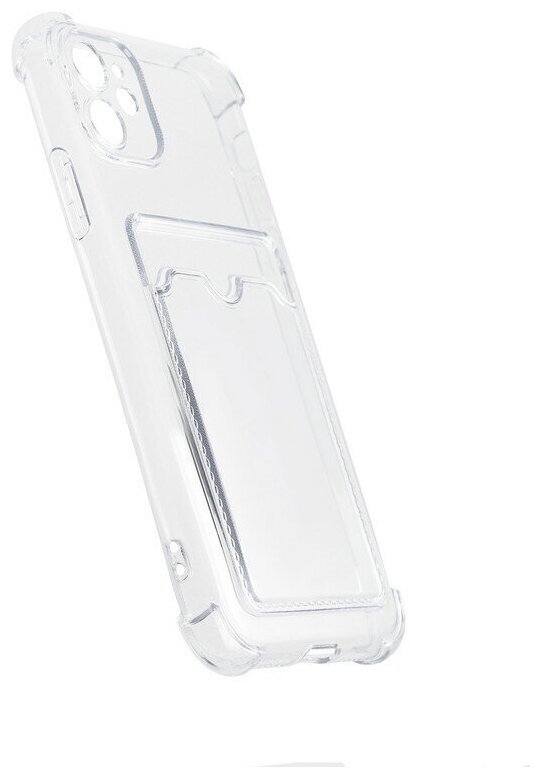 Чехол LuxCase для APPLE iPhone 11 TPU с картхолдером 1.5mm Transparent 63503 - фото №4