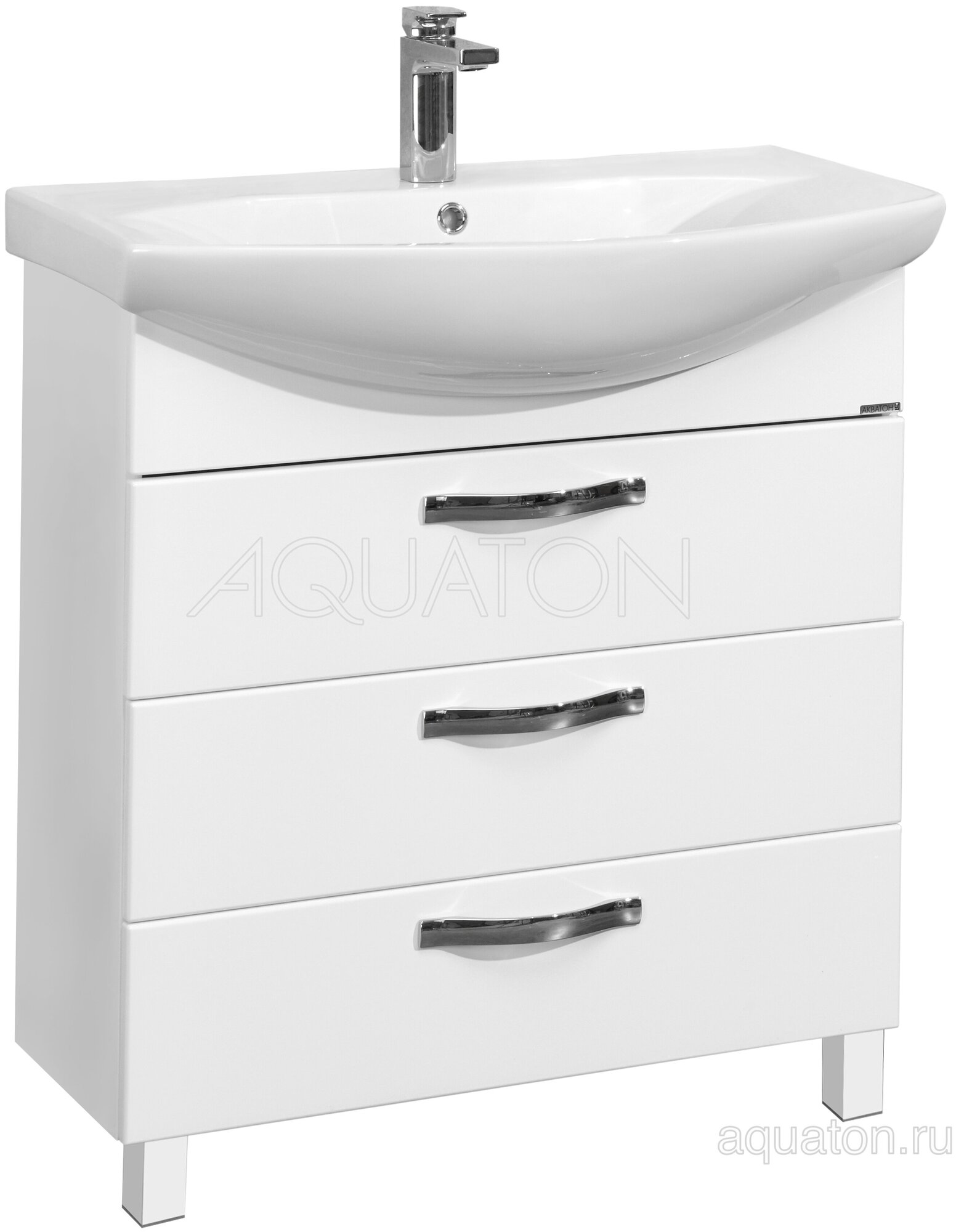 Тумба с раковиной Aquaton Ария 80 Н 1A1413K0AA010