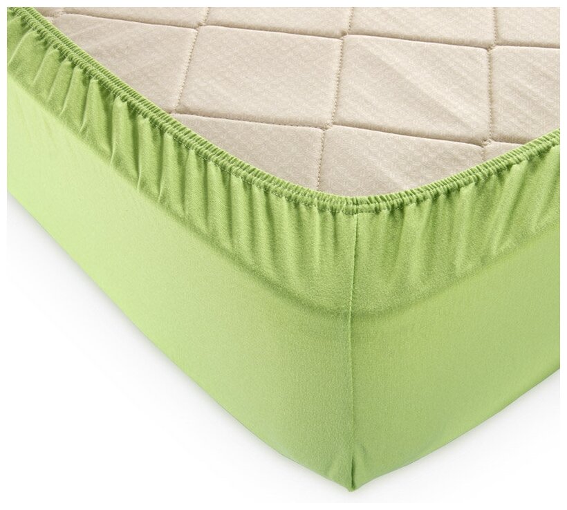 Простыня на резинке Дыхание Тайги (Трава), трикотаж 160 г/м2 (90х200х24) — купить по выгодной цене на Яндекс Маркете - Вещи как в ИКЕА