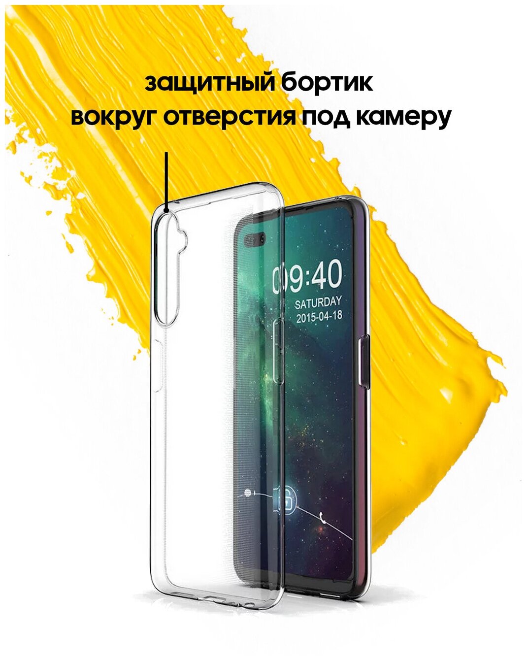 Чехол для realme 6 Pro / реалми 6 про прозрачный