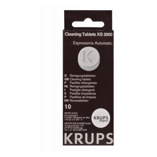Средство чистящее Krups XS300010 для кофемашины чистящее средство для кофемашины табл д гидросист krups xs300010