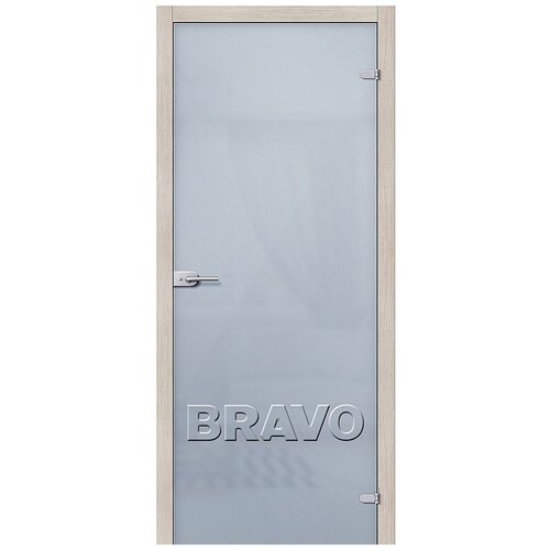стеклянная межкомнатная дверь лайт сатинато белое 2000 800 комплект полотно коробка наличник Лайт Белое Сатинато, Bravo, дверь межкомнатная, стеклянная