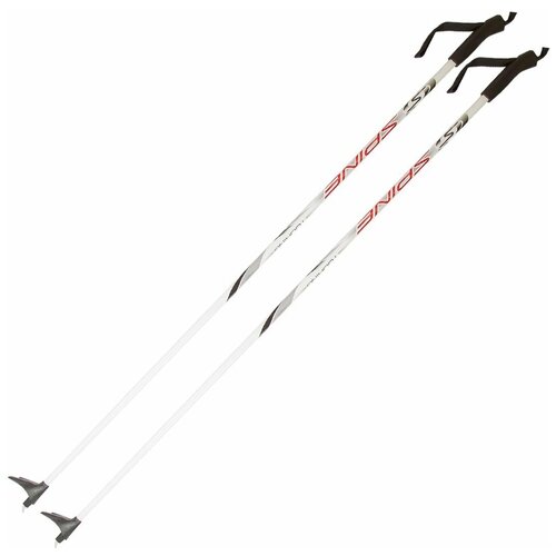 Детские лыжные палки Spine Al, 125 см, белый