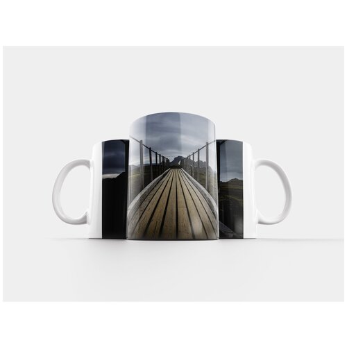 фото Кружка "деревянный, дорожка, мост" 320 мл lotsprints