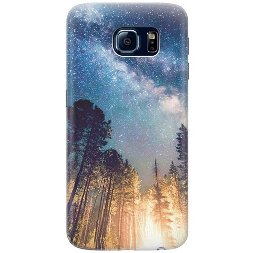 фото Силиконовый чехол на samsung galaxy s6 / самсунг с6 с принтом "млечный путь" gosso