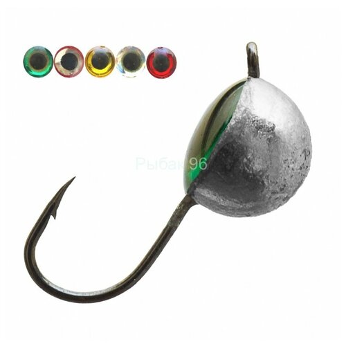 Мормышка вольфрамовая Lumicom Полусфера с глазом d5.0 никель 10шт