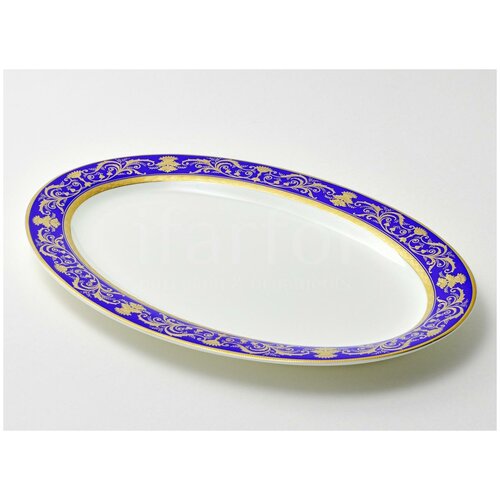 Блюдо овальное Кобальт Империал