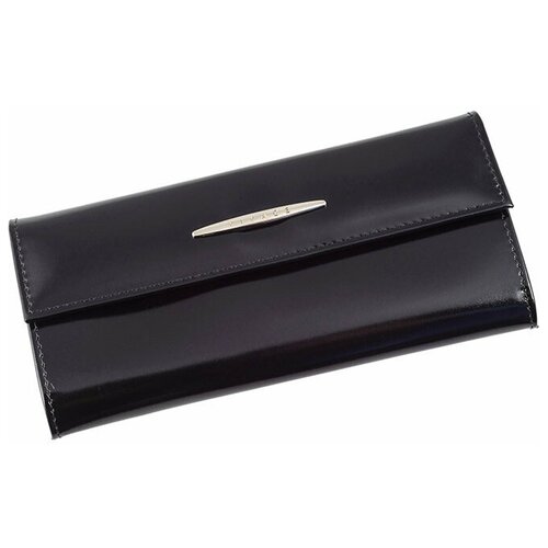 фото Кошелек женский из натуральной кожи, маленький бумажник для денег, портмоне на каждый день черный cro-x-66-89 нет бренда