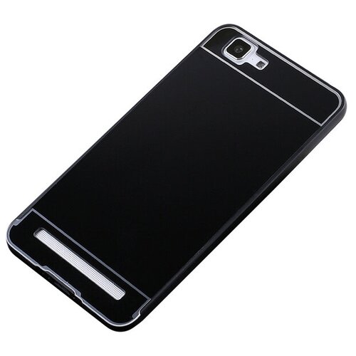 Чехол-бампер MyPads для Samsung Galaxy S6 c алюминиевым металлическим бампером и поликарбонатной накладкой черный чехол бампер mypads для zte blade l5 plus c алюминиевым металлическим бампером и поликарбонатной накладкой черный