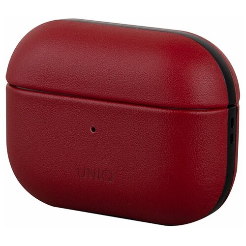 Чехол Uniq для Airpods Pro Terra Genuine Leather Red