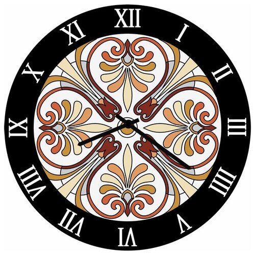 фото Svs настенные часы svs 4002812 четырехсторонний узор