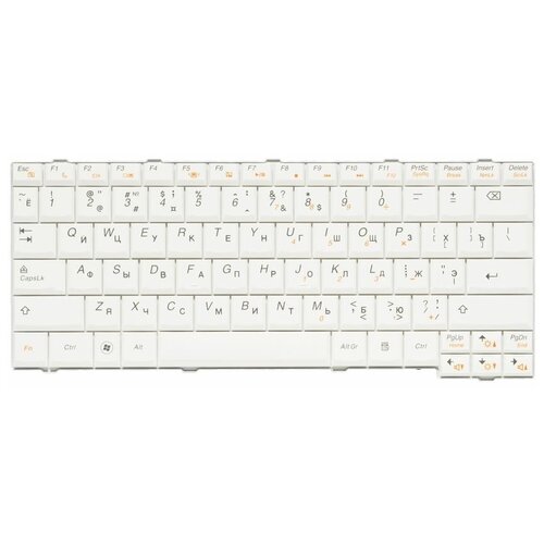 клавиатура для ноутбука lenovo ideapad s12 белая Клавиатура для ноутбуков Lenovo IdeaPad S12 RU, White