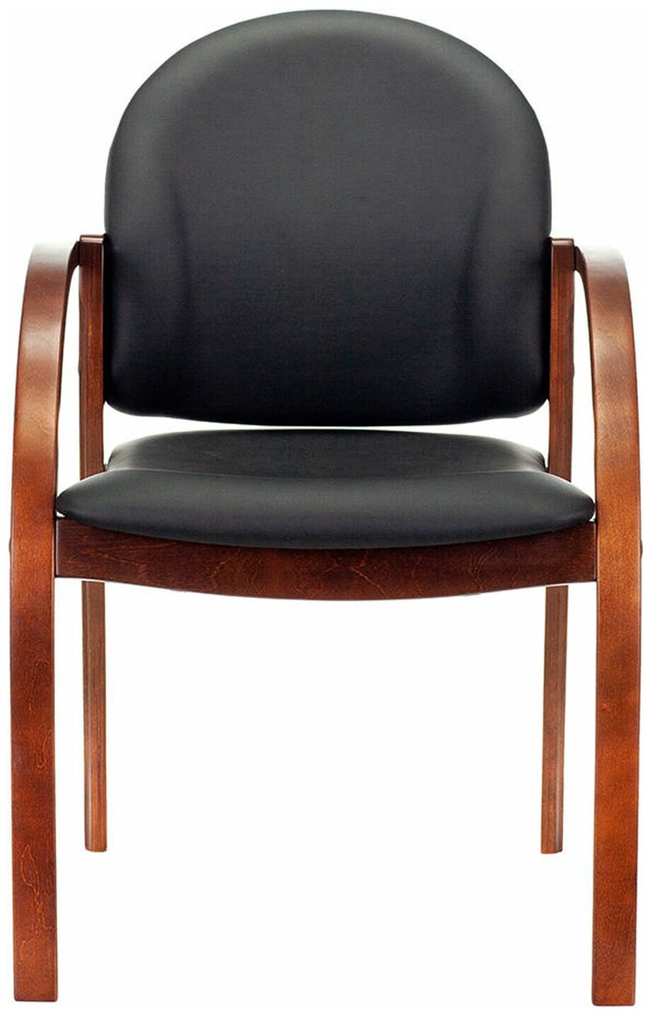 Конференц-кресло Бюрократ Джуно обивка: искусственная кожа цвет: Черный - фотография № 2