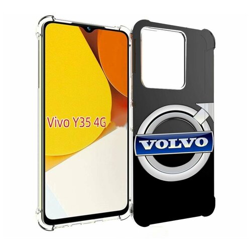 Чехол MyPads volco вольво 2 мужской для Vivo Y35 4G 2022 / Vivo Y22 задняя-панель-накладка-бампер