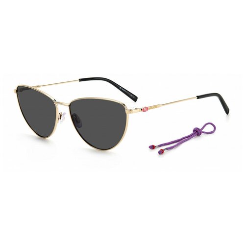 фото Солнцезащитные очки m missoni, невидимка, оправа: металл, для женщин, золотой