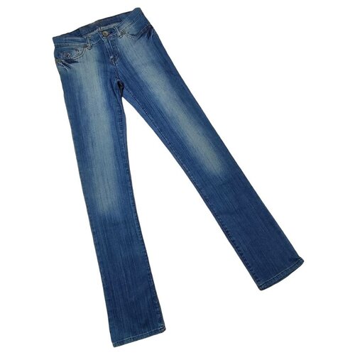 Джинсы MEWEI, размер 158, синий джинсы mewei полуприлегающий силуэт размер 134 синий