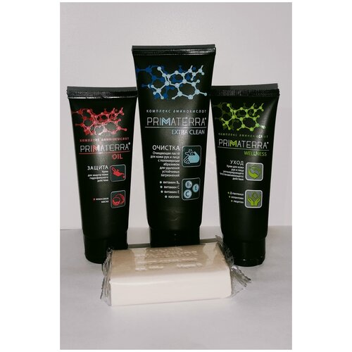 фото Primaterra набор кремов для рук + туалетное мыло