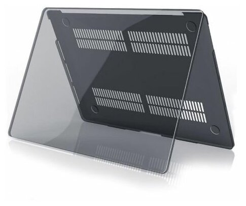 Чехол накладка для ноутбука Apple Macbook Air 136 дюймов М2 2022 A2681черный прозрачный