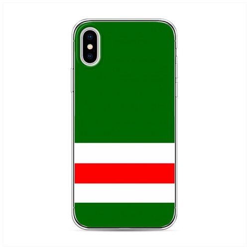 фото Силиконовый чехол "флаг чечни 1" на apple iphone x (10) / айфон икс (десять) case place