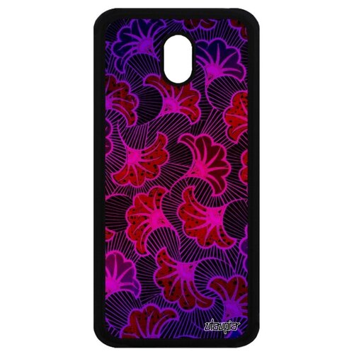 фото Противоударный чехол на мобильный // samsung galaxy j3 2017 // "африканский принт" дизайн wax, utaupia, фиолетовый