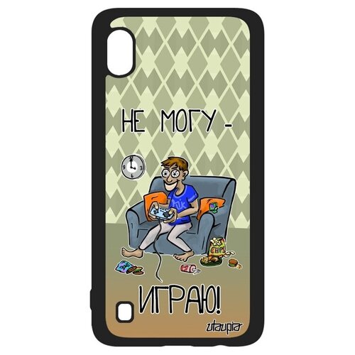 фото Чехол на телефон // samsung galaxy a10 // "не могу - играю!" geek повод, utaupia, зеленый