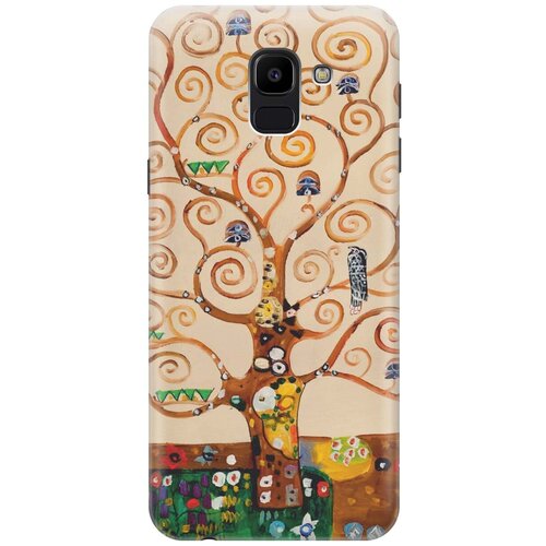 фото Gosso ультратонкий силиконовый чехол-накладка для samsung galaxy j6 (2018) с принтом "климт"