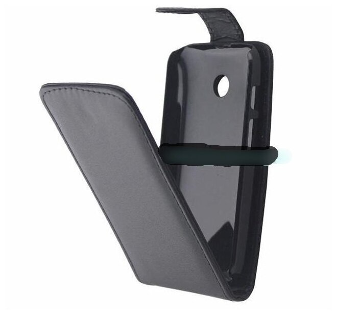 Чехол-флип MyPads для Motorola Moto E (XT1021/ XT1022/ XT1025) вертикальный откидной черный