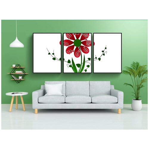 фото Набор модулных постеров для интерьера "донорства крови, кровь, сдавать кровь" 60x90 см. в тубусе, без рамки lotsprints