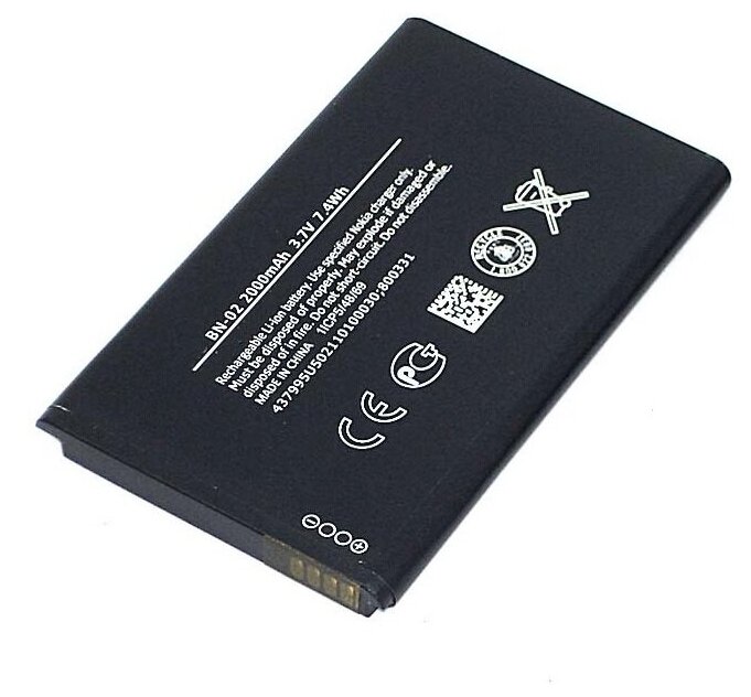 Аккумулятор для смартфона Nokia XL, BN-02 3,7V 2000mAh код mb066517