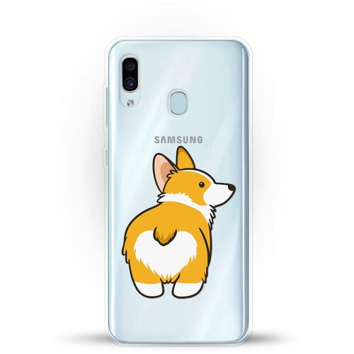 фото Силиконовый чехол корги на samsung galaxy a30 andy & paul