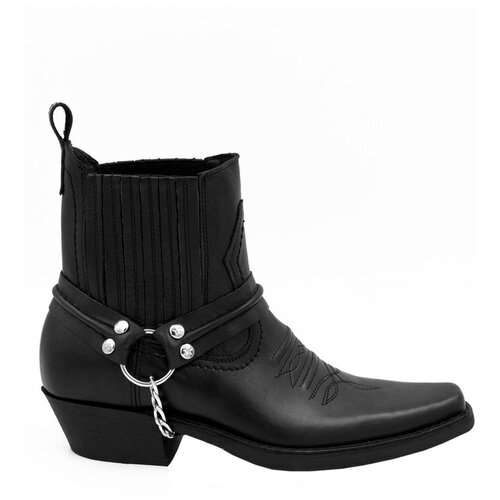 Казаки мужские KAZAK 102000 West р. 40 черные из натуральной кожи