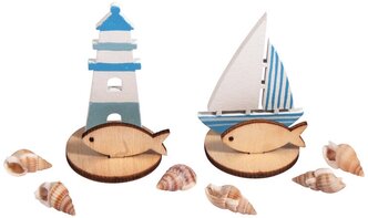 Набор декоративных элементов для миниатюрной композиции Морские сюжеты