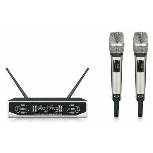MADMIC X-6 - двухканальная радиосистема с двумя беспроводными микрофонами сменные частоты UHF 1900000₽