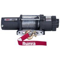 Лебёдка электрическая 12V Runva 4500A lbs (синтетический трос)