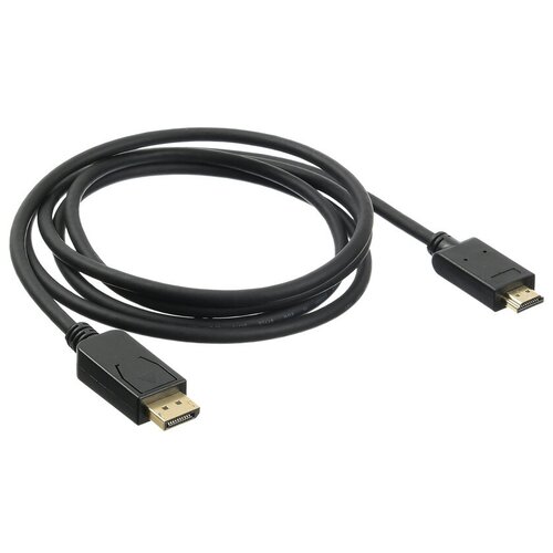 Кабель аудио-видео Buro v. 1.2 DisplayPort (m)/HDMI (m) 2м. Позолоченные контакты черный (BHP DPP_HDMI-2) кабель аудио видео buro v 1 2 displayport m displayport m 5м позолоченные контакты черный bhp dpp 1 2 5