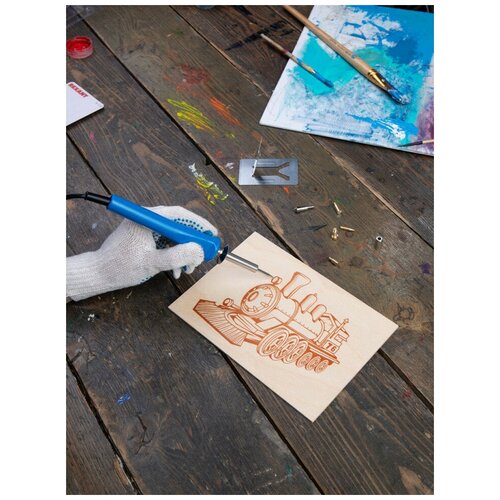 Паяльники Rexant Набор для выжигания паяльник-выжигатель REXANT 6 насадок подставка 230 В30 Вт 12-0183 64000₽